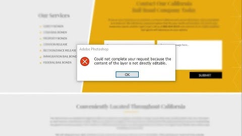 Could not complete your request because the content of the layer is not direclty editable