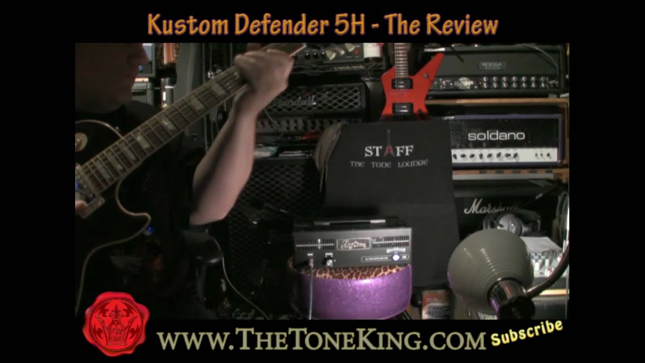 Kustom Defender 5H Tube Amp Head Review Demo TTK Style! YouTube