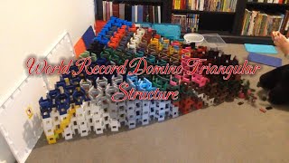 *OLD* World Record Domino Triangular Structure (4000 Dominoes!)