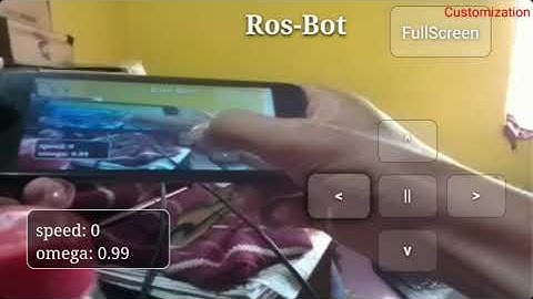 ROS BOT - webApp controls demo (mobile)