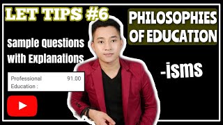 FREE LET REVIEW | PHILOSOPHIES OF EDUCATION with SAMPLE QUESTIONS AND EXPLANATIONS (PROFED TIPS)