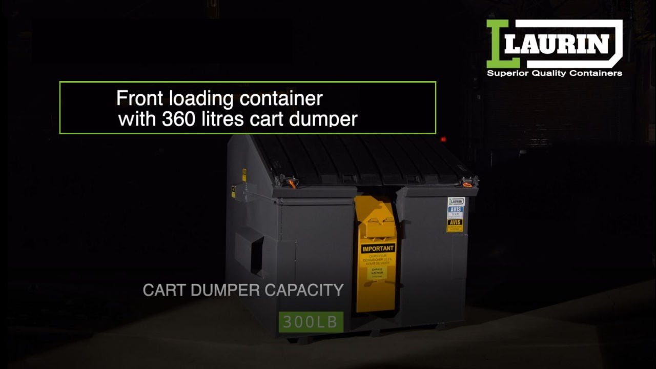 Front loading container