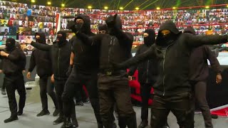 RETRIBUTION ATTACK DREW MCINTYRE AND KEITH LEE! HURT BUSINESS CONFRONT RETRIBUTION! WWE RAW