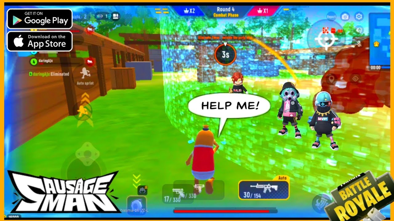 Sausage Man Arena Party (Arcade Mod) - Gameplay Video