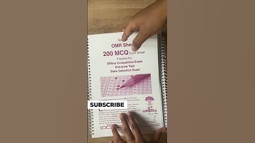 Sample OMR sheet #youtubeshorts #shorts #stationery #shopping #neet #unboxing