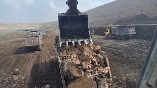 learning about construction loading trucksloading excavator on dump diggers and dump trucks videos