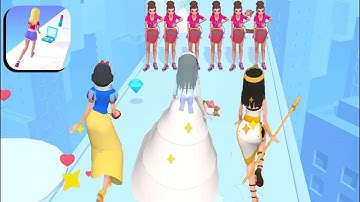 Makeover Run 💄👸 All Levels Gameplay Walkthrough Android,ios New Update Games MORG34-35