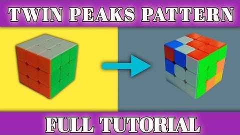 How To Make Twin Peaks Pattern On Rubik Cube 3×3 ||| Full Tutorial #shortsbeta #trending