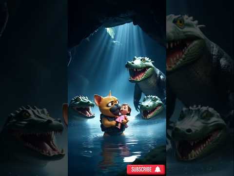 🐶 Cute Puppy Pug Chicks Rescue The Baby😥👶From Crocodiles🐊|