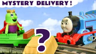 the thomas toy trains have a mystery delivery for king funling