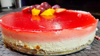 In this video we will make strawberry mousse cake. cake is loaded with
strawberries, starting from the sponge base, a double dose
strawberry...