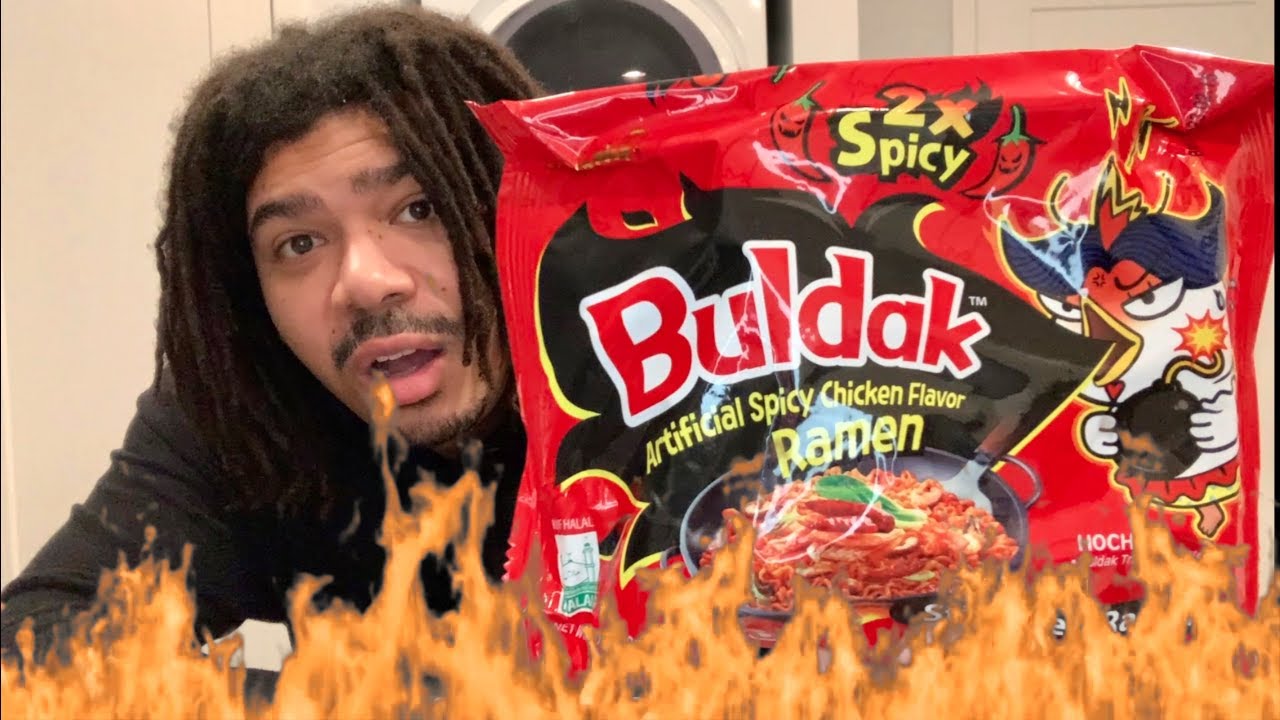 Buldak 2X Spicy Noodle Challenge Is it Spicy? YouTube