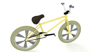 BMX Bike 3D Modeling Practice Using AutoCAD  QasimCAD