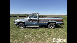 BigIron Auction KR4036 1986 Chevy K10 4x4 Pickup