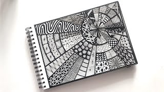 Zentangle art || Zentangle patterns || Zen-doodle || Doodle patterns