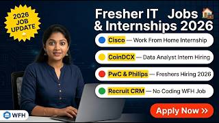 Data Analyst Internships 2026 | Cisco Work From Home Internship Tamil | Remote Support Jobs Tamil