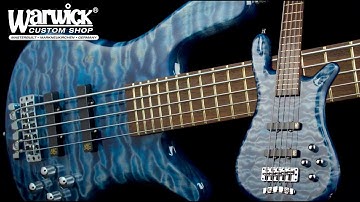 Warwick Custom Shop Masterbuilt - Streamer LX 5-String - Bleached Blue High Gloss Finish - #16-3230