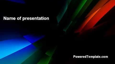 3D Abstract PowerPoint Template by PoweredTemplate.com