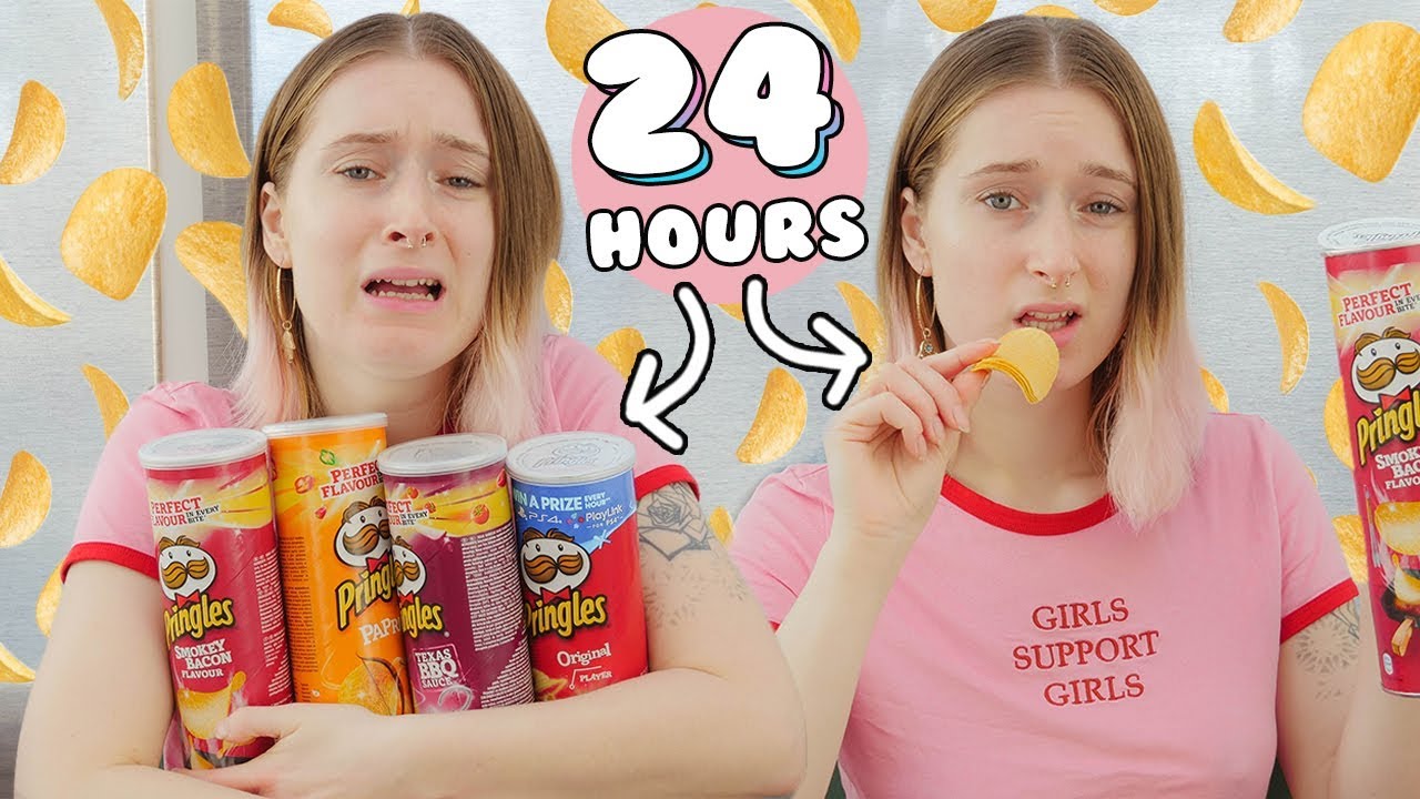I Only Ate Pringles For 24 Hours Almost Threw Up Youtube 