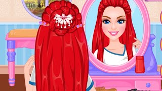 Princess Half Up Hairstyles | Children Games Video | yourchannelkids screenshot 5