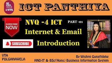 INTERNET & EMAIL IN SINHALA  PART 01  INTRODUCTION  ICT Panthiya