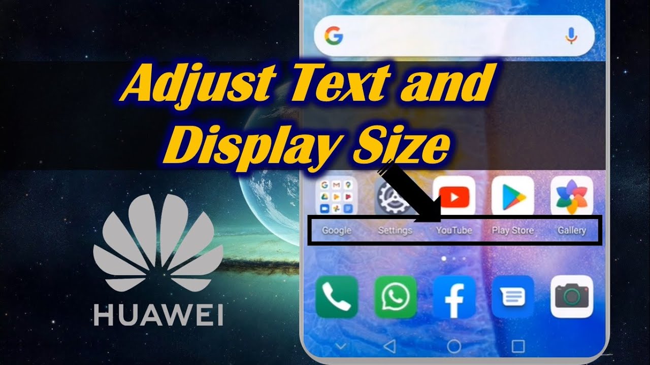 Text Settings Huawei Adjust Text and Display Size in Huawei - YouTube