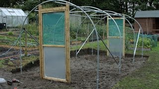 Hanging a Single Door Frame and Hinged Door on Polytunnel