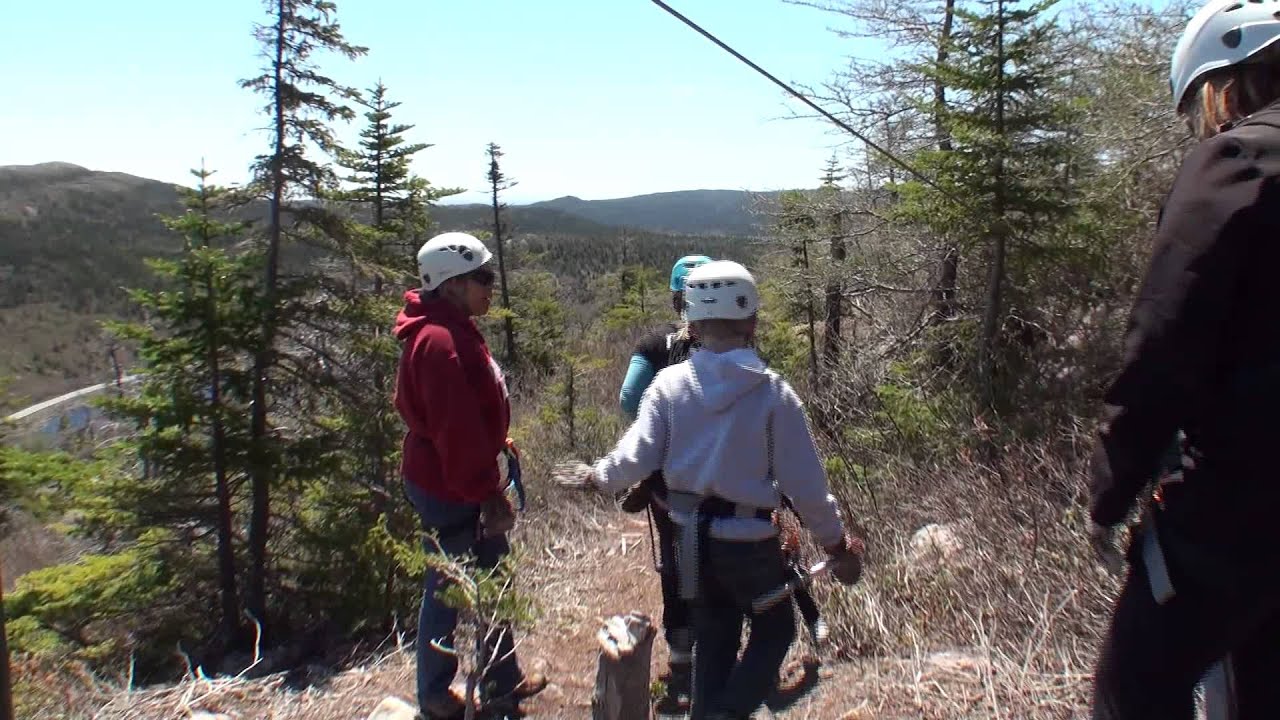 Ziplining in Petty Harbour, Newfoundland June 13, 2014 YouTube