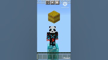 Minecraft: Fall damage from different blocks😎😲😱 #youtubeshorts #minecraft #viral