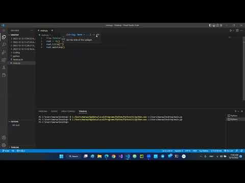 How to set a title to a window in Python  - Tkinter