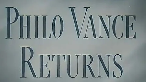 Philo Vance Returns 1947, Colorized William Wright...