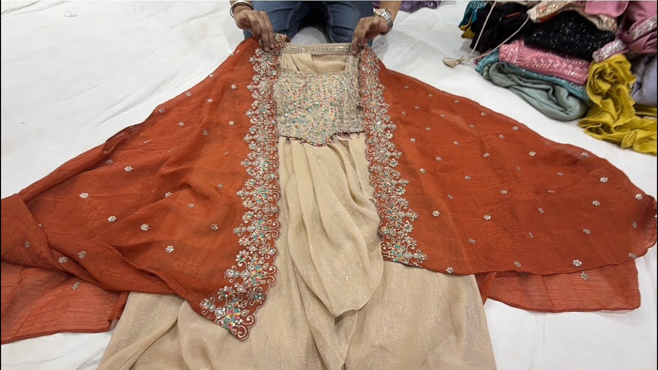 chickpet Bangalore wholesale plazo sets & Indo western collections ||Single piece courier available