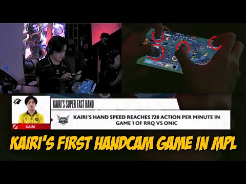 KAIRI'S FIRST HANDCAM GAME IN MPL INDO | KAIRI SUPER FASTHAND