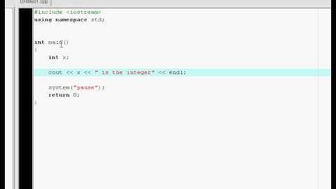 C++ Programming tutorial 3(variables)
