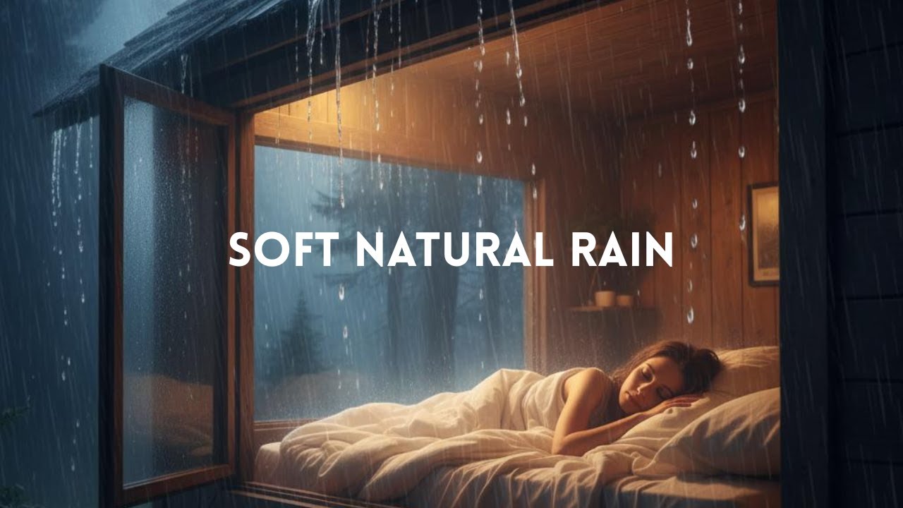 Soft Natural Rain Sounds for Deep Sleep | Relaxing Rain Ambience at Night 🌧️