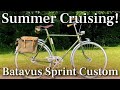 Summer cruising on a vintage batavus dutchbike with bicycle geekery sachs duomatic 2speed hub