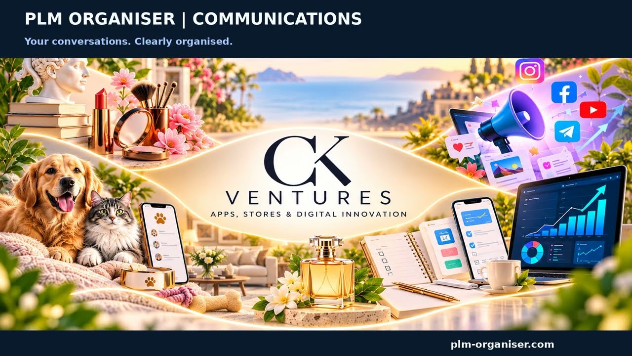 PLM-ORGANISER.COM | COMMUNICATIONS