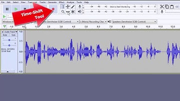 Audacity Time-Shift Tool: How to Add a Music Track to a Finished Recording