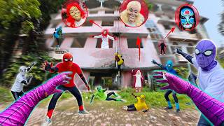 8 Spider-Man Team Meet All Serbian Dancing Lady In The Abandoned House! - Season 1 - ( POV Tension )