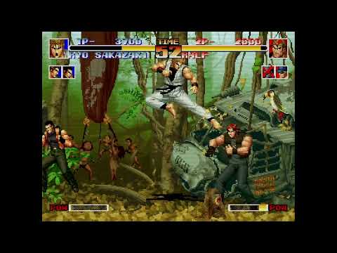 The King of Fighters '94 - Ryo, Robert, Takuma vs. Heidern, Ralf, Clark 12