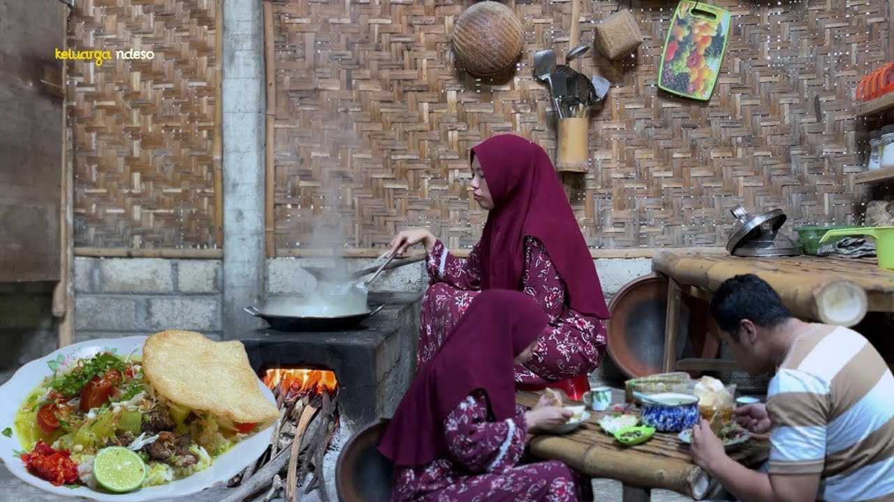 Masak soto bening pepaya muda enak seger gurih nagih banget , masakan desa 