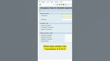 SAP Transaktionen finden leicht gemacht! ✨ #sap #transaktion #suchen