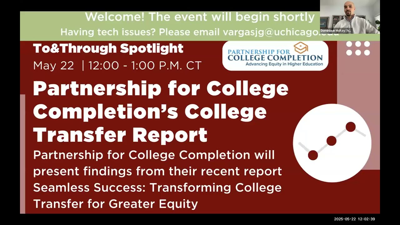To&Through Spotlight with Partnership for College Completion’s College Transfer Report
