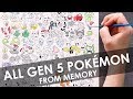 Trying to Draw EVERY Pokémon (GEN 5)... FROM MEMORY