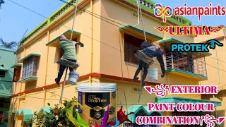 Asian Paints Exterior House Painting Colour Combination Ideas//Exterior Colour Combination For Home🏠
