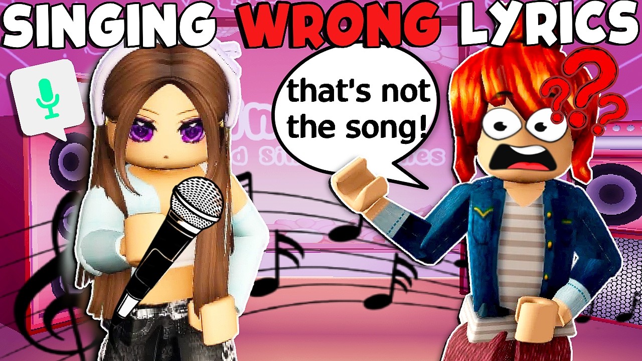 I Sang the WRONG Lyrics in Roblox Sing It! (They Got MAD) 😭