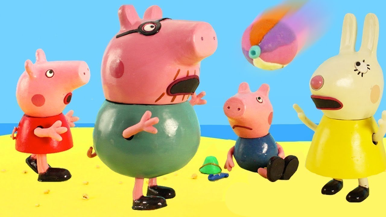 Peppa Pig Toys: Summer Beach Fun Time with Peppa Pig 