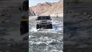 Humvee Crossing River