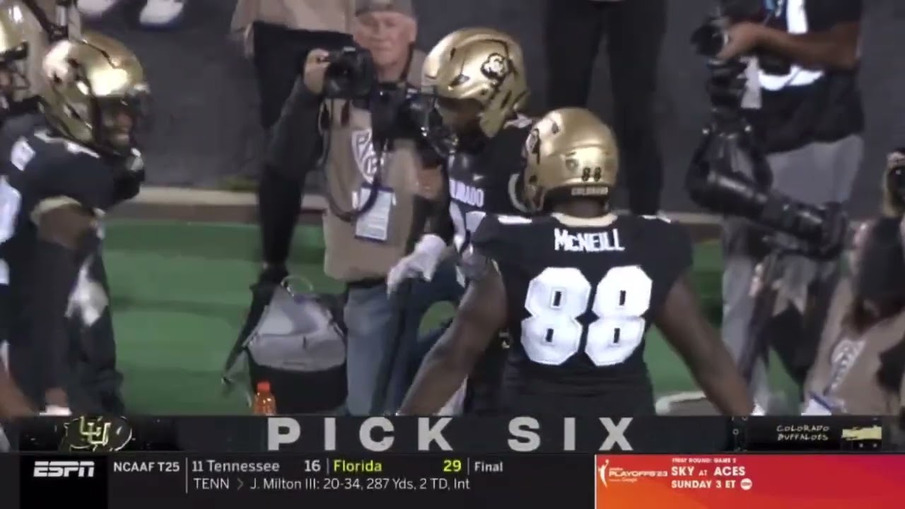 Shilo Sanders 80 Yard Pick Six | Colorado St vs #18 Colorado