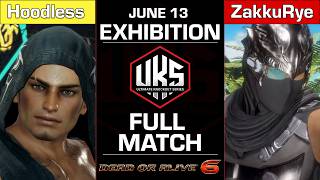 Ultimate Knockout Series - Hoodless vs ZakkuRye (FT10) | DOA6 Exhibition